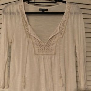 American Eagle Outfitters White Blouse